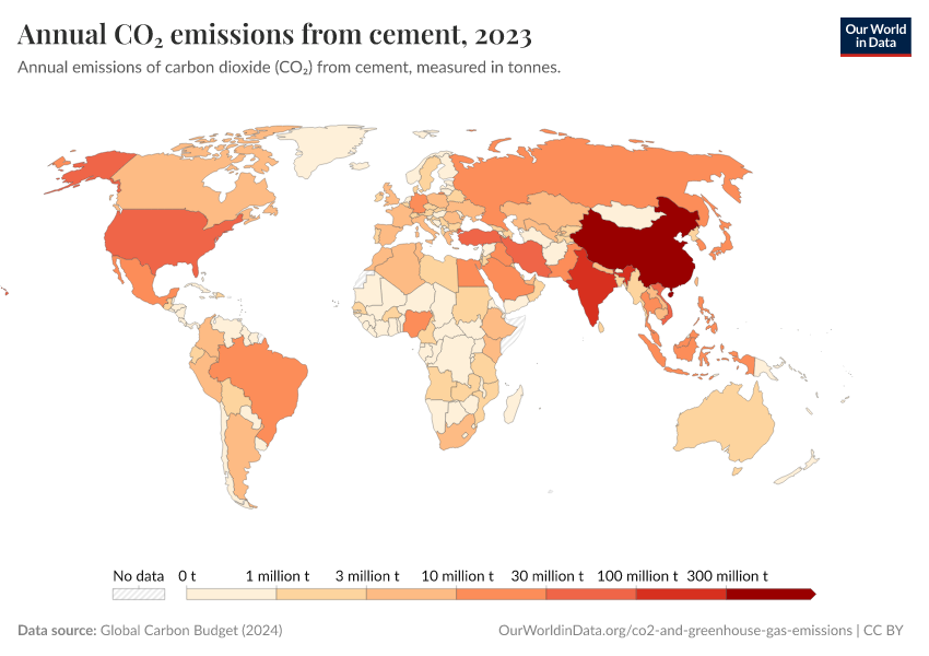 A thumbnail of the "Annual CO₂ emissions from cement" chart