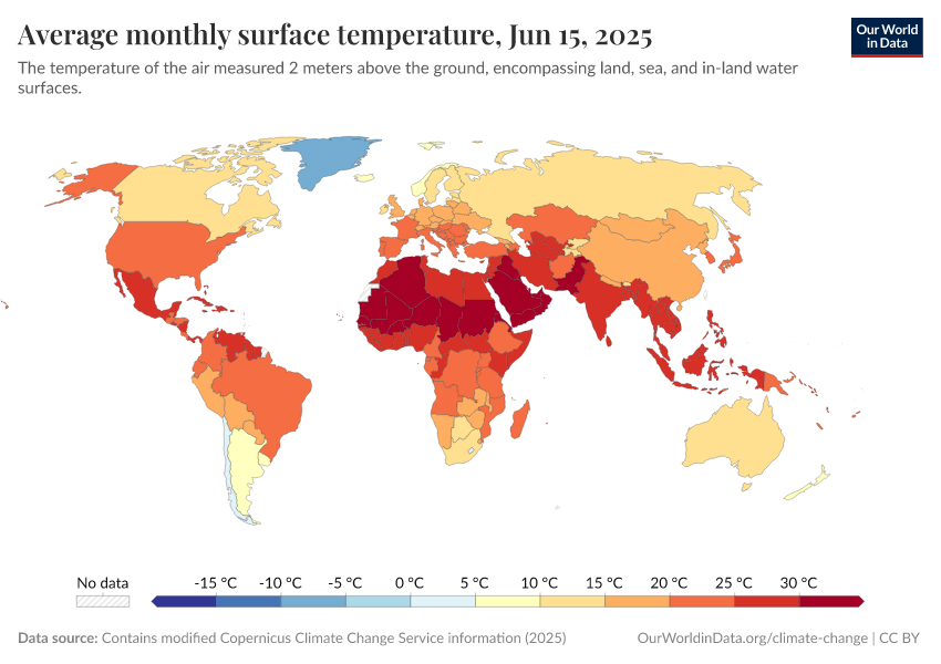 A thumbnail of the "Average monthly surface temperature" chart