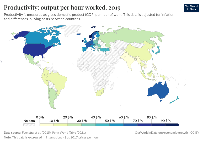 A thumbnail of the "Productivity: output per hour worked" chart
