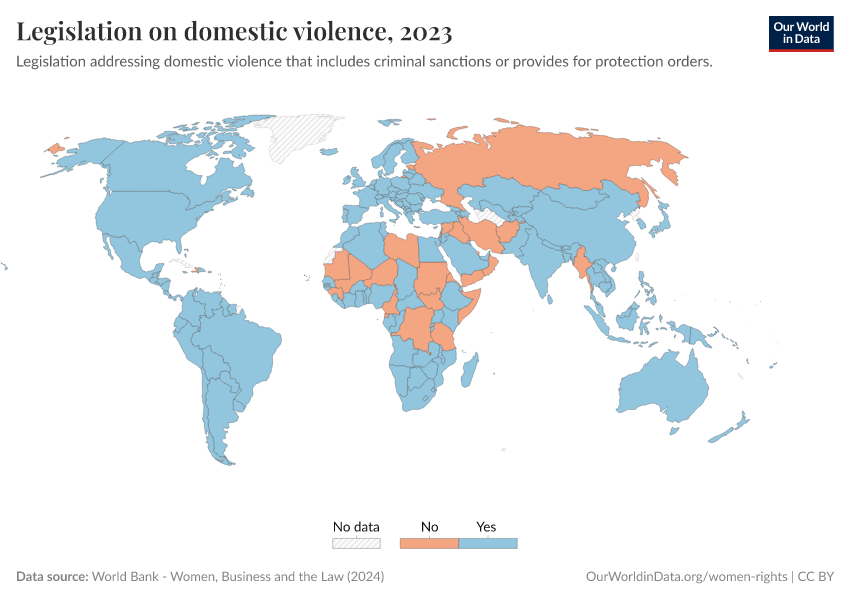 A thumbnail of the "Legislation on domestic violence" chart