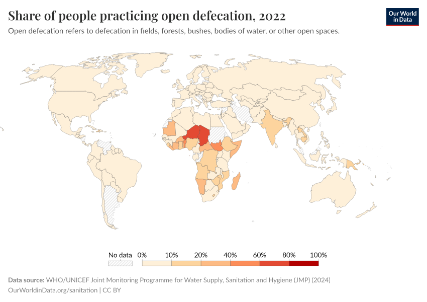 A thumbnail of the "Share of people practicing open defecation" chart