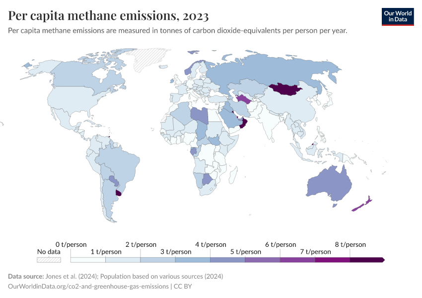 A thumbnail of the "Per capita methane emissions" chart