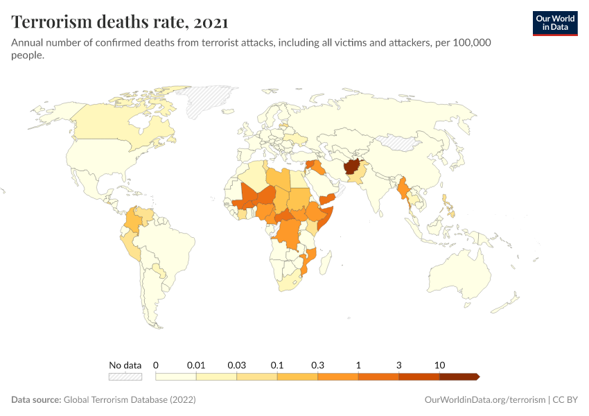 A thumbnail of the "Terrorism deaths rate" chart